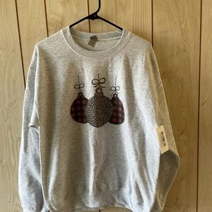 grey Christmas sweatshirt